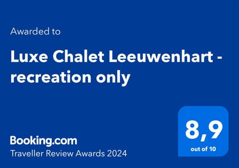 Luxe Chalet Leeuwenhart - recreation only Chalet in Hoenderloo