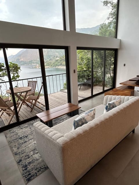 Natural landscape, Living room, Lake view