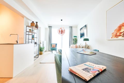 Kitchen or kitchenette, Living room, Dining area