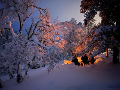 Saariselällä, sielukas hirsimökki - Unique cottage Chalet in Lapland