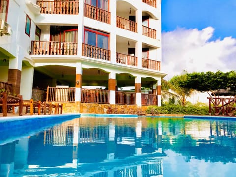 Property building, View (from property/room), Swimming pool