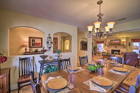 Hill Country Winery Escape with Lavish Backyard House in Fredericksburg