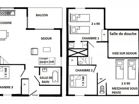 Appartement Villard-sur-Doron, 4 pièces, 10 personnes - FR-1-594-198 Appartement in Villard-sur-Doron