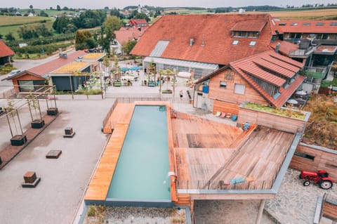 Property building, Bird's eye view, Swimming pool