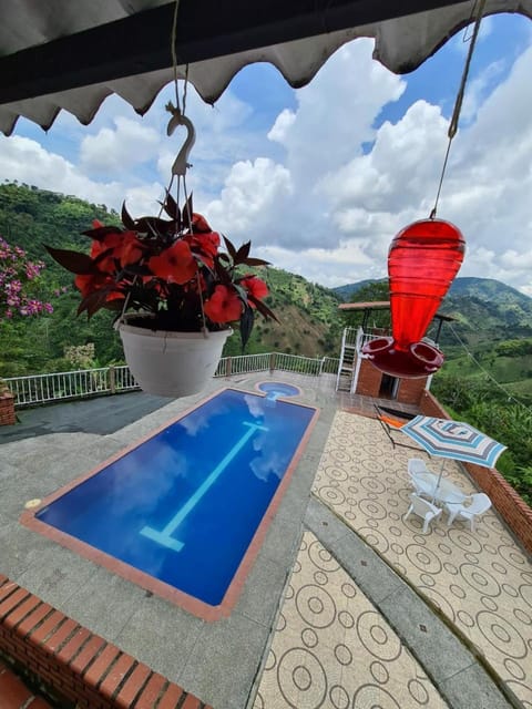 Natural landscape, Mountain view, Swimming pool