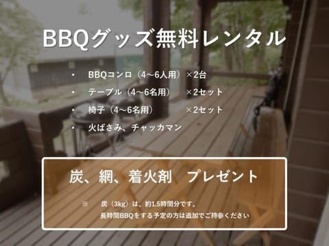 BBQ facilities, BBQ facilities, Balcony/Terrace, Text overlay