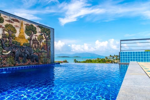 Bird's eye view, Sea view, Swimming pool