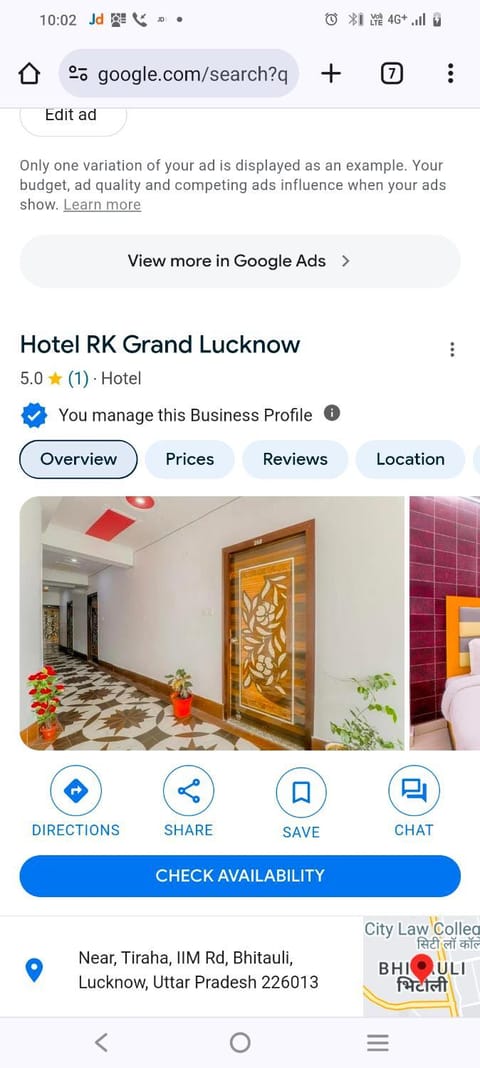 Hotel R. K. GRAND Hotel in Lucknow