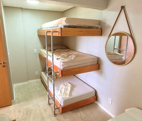 Bed, Photo of the whole room, Bedroom, bunk bed, towels