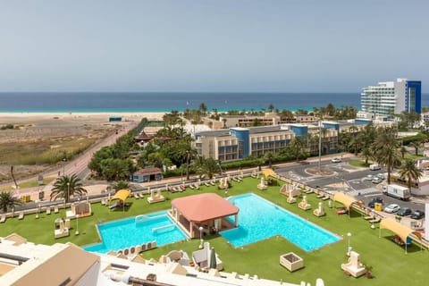 Bird's eye view, Beach, Sea view, Swimming pool, sunbed