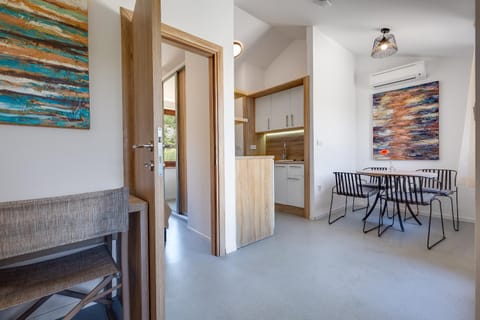 Living room, kitchen