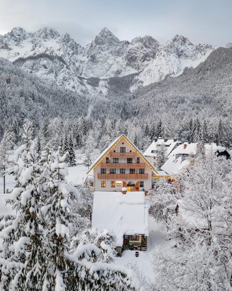 Property building, Natural landscape, Winter, Mountain view