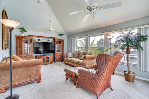 Tropical Cape Coral Villa with Boat Dock! Chalet in Cape Coral