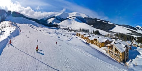 Skiing, Mountain view