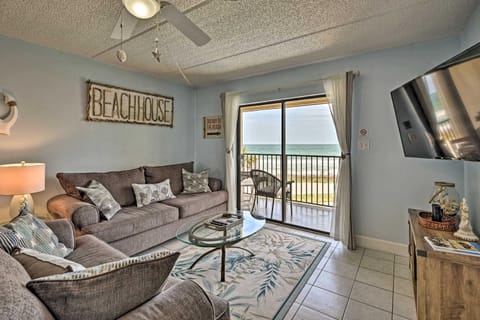 Oceanfront Ormond Beach Getaway with Balcony! Condo in Ormond By The Sea