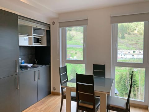 Kitchen or kitchenette, Dining area, Mountain view