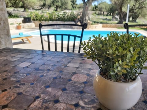 Patio, Pool view