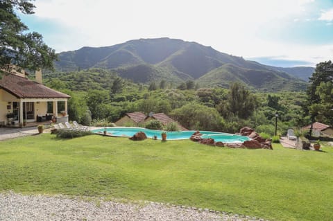 Natural landscape, Garden, Mountain view, Swimming pool