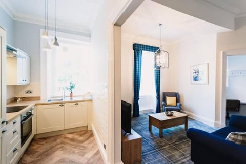 Living room, kitchen