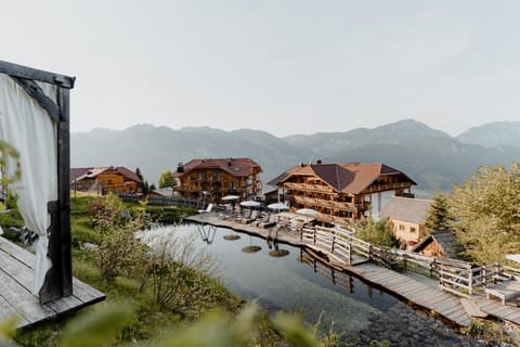 Property building, Bird's eye view, Garden, Mountain view, Swimming pool