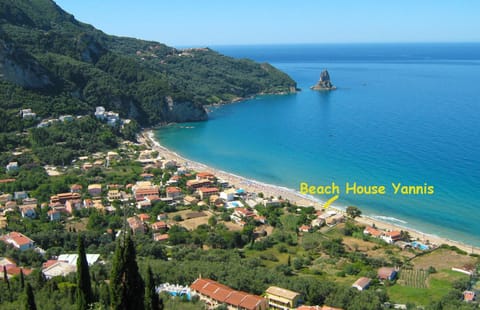 Corfu Beachfront holiday Houses Yannis on Agios Gordios beach House in Saint Gordios beach
