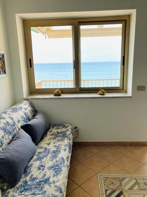 Living room, Seating area, Sea view