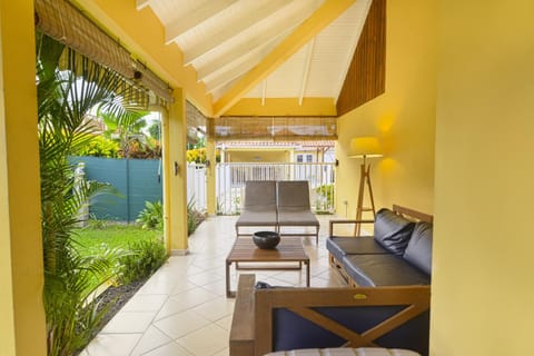 Patio, Living room, Garden view