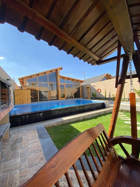 Patio, Pool view