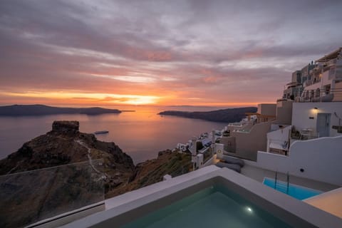 Hot Tub, Balcony/Terrace, Pool view, Sea view, Sunset