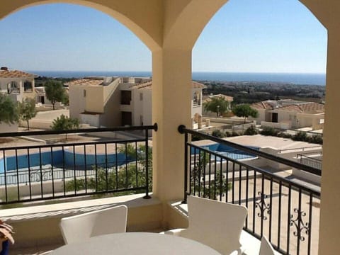Cozy 2 bedrooms apartment in complex with swimming pools and beautiful view Condo in Paphos District