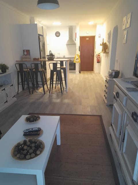 Kitchen or kitchenette, Living room, Dining area