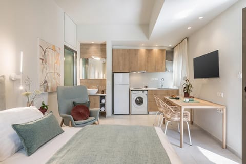 TV and multimedia, Kitchen or kitchenette, Photo of the whole room, Seating area, Dining area