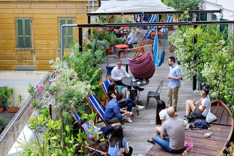 Spring, Day, People, Balcony/Terrace, group of guests