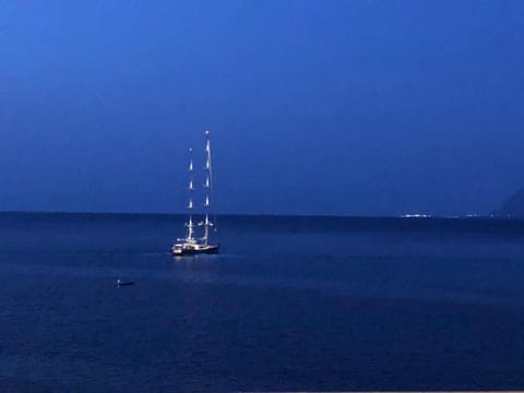 Night, Natural landscape, Sea view