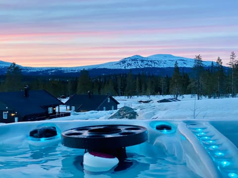 Natural landscape, Winter, Hot Tub, Mountain view, Pool view