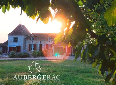 Property building, Garden, Sunset