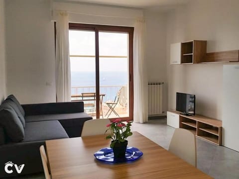 Living room, Seating area, Dining area, Sea view