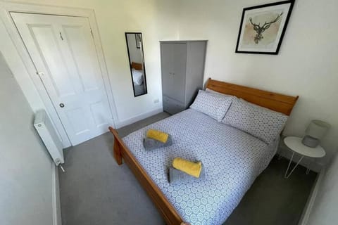 Bed, Photo of the whole room, Bedroom, towels, wardrobe