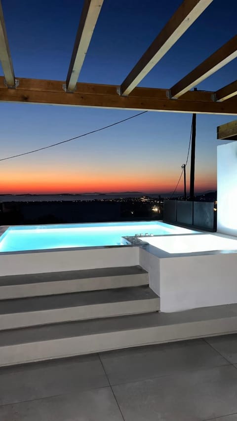 Swimming pool, Sunset