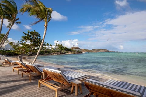 Beach, Sea view, sunbed