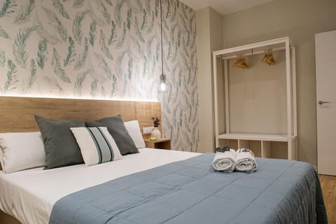 Bed, Photo of the whole room, Bedroom, towels, wardrobe