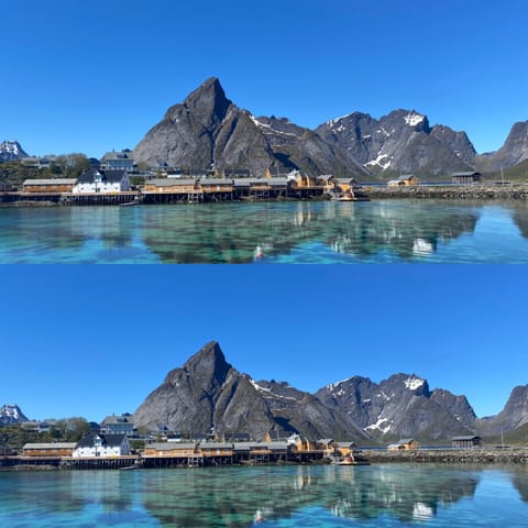 Day, Natural landscape, Mountain view, River view