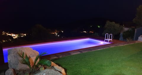 Night, Garden, View (from property/room), Garden view, Pool view, Swimming pool