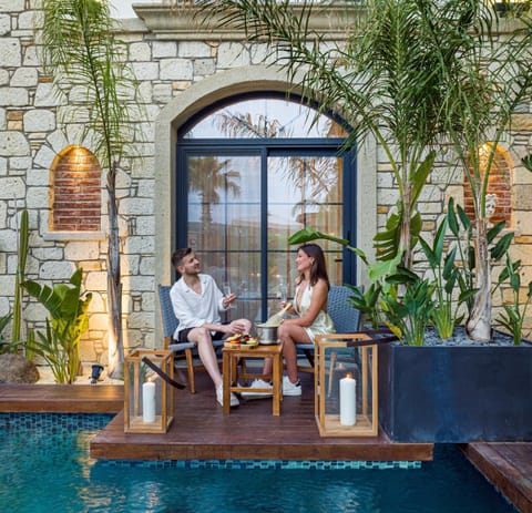 Patio, Seating area, Garden view