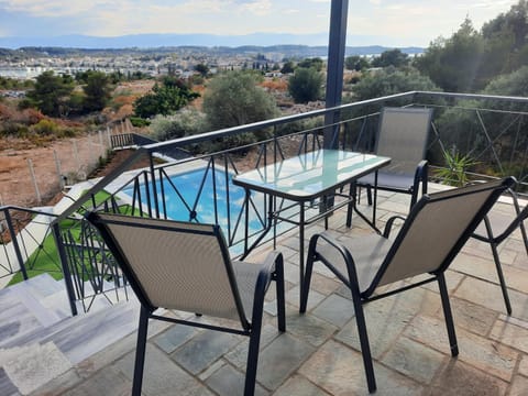 Balcony/Terrace, Pool view, Breakfast