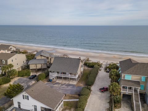 Johnson's Nest Seaside Serenity & Oceanfront Escape with Game Room and Beach Access House in Pawleys Island