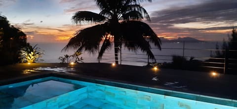 Swimming pool, Sunset