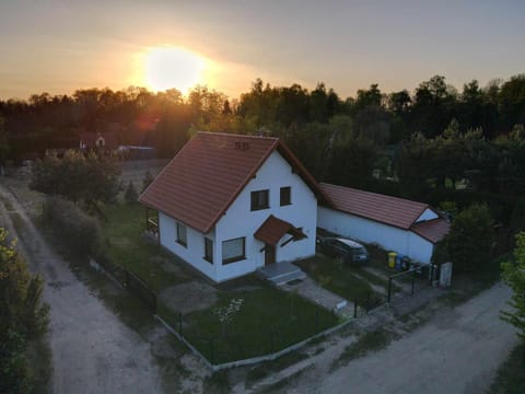 Property building, Spring, Bird's eye view, Garden, Sunset