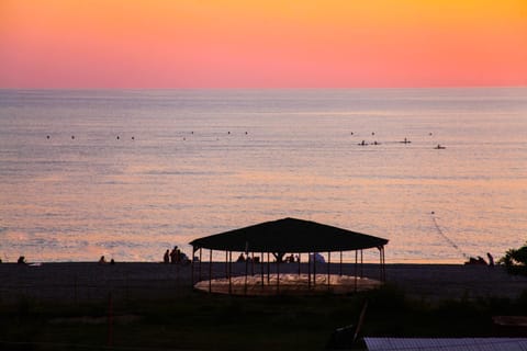 Beach, Sea view, Sunset