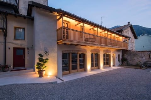Property building, Facade/entrance, Sunset